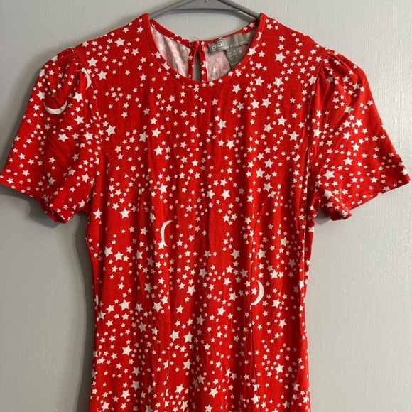 ASOS Red and White Stars and Moon Dress in Size 2 - Picture 5 of 9